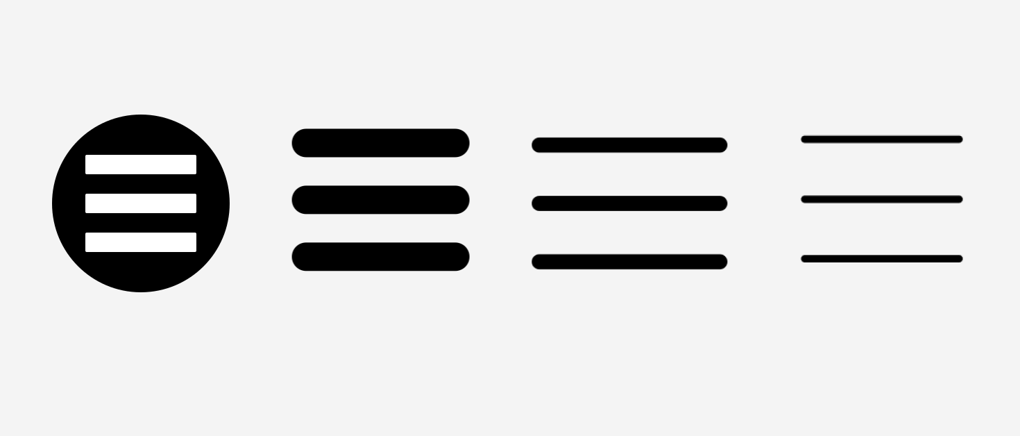 Hamburger menu navigace pro responzivní weby